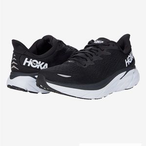 Hoka clifton 8 womens 9 black and white